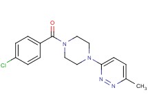 3-[4-(4-chlorobenzoyl)-1-piperazinyl]-6-methylpyridazine