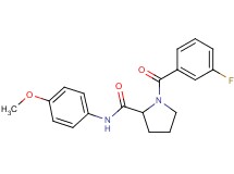 1-(3-fluorobenzoyl)-N-(4-methoxyphenyl)prolinamide