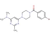 6-[4-(4-bromobenzoyl)-1-piperazinyl]-N,N,2-trimethyl-4-pyrimidinamine