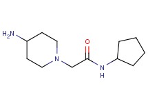2-(4-amino-1-piperidinyl)-N-cyclopentylacetamide