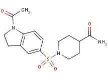 1-[(1-acetyl-2,3-dihydro-1H-indol-5-yl)sulfonyl]-4-piperidinecarboxamide