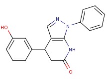 4-(3-hydroxyphenyl)-1-phenyl-1,4,5,7-tetrahydro-6H-pyrazolo[3,4-b]pyridin-6-one