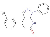 4-(3-methylphenyl)-1-phenyl-1,4,5,7-tetrahydro-6H-pyrazolo[3,4-b]pyridin-6-one