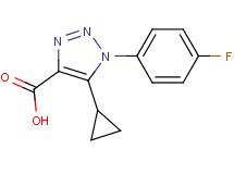 5-cyclopropyl-1-(4-fluorophenyl)-1H-1,2,3-triazole-4-carboxylic acid