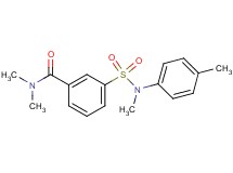 N,N-dimethyl-3-{[methyl(4-methylphenyl)amino]sulfonyl}benzamide