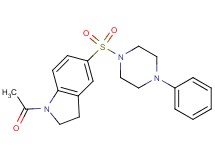 1-acetyl-5-[(4-phenyl-1-piperazinyl)sulfonyl]indoline