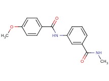 3-[(4-methoxybenzoyl)amino]-N-methylbenzamide