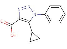 5-cyclopropyl-1-phenyl-1H-1,2,3-triazole-4-carboxylic acid