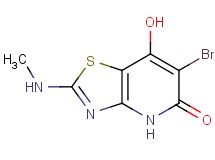 6-bromo-7-hydroxy-2-(methylamino)[1,3]thiazolo[4,5-b]pyridin-5(4H)-one