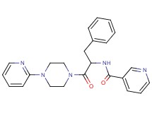 N-{1-benzyl-2-oxo-2-[4-(2-pyridinyl)-1-piperazinyl]ethyl}nicotinamide