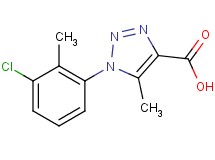 1-(3-chloro-2-methylphenyl)-5-methyl-1H-1,2,3-triazole-4-carboxylic acid