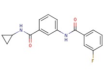 N-{3-[(cyclopropylamino)carbonyl]phenyl}-3-fluorobenzamide