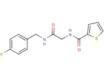 N-{2-[(4-fluorobenzyl)amino]-2-oxoethyl}-2-thiophenecarboxamide