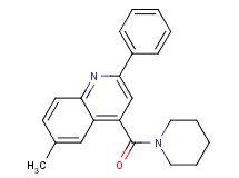 6-methyl-2-phenyl-4-(1-piperidinylcarbonyl)quinoline
