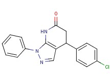 4-(4-chlorophenyl)-1-phenyl-1,4,5,7-tetrahydro-6H-pyrazolo[3,4-b]pyridin-6-one