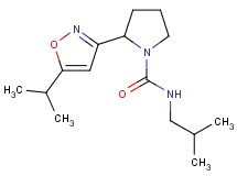 N-isobutyl-2-(5-isopropyl-3-isoxazolyl)-1-pyrrolidinecarboxamide