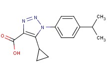 5-cyclopropyl-1-(4-isopropylphenyl)-1H-1,2,3-triazole-4-carboxylic acid