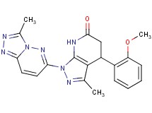 4-(2-methoxyphenyl)-3-methyl-1-(3-methyl[1,2,4]triazolo[4,3-b]pyridazin-6-yl)-1,4,5,7-tetrahydro-6H-pyrazolo[3,4-b]pyridin-6-one