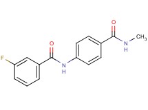 3-fluoro-N-{4-[(methylamino)carbonyl]phenyl}benzamide