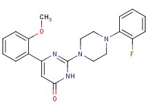 2-[4-(2-fluorophenyl)-1-piperazinyl]-6-(2-methoxyphenyl)-4(3H)-pyrimidinone