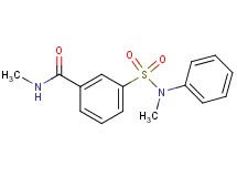 N-methyl-3-{[methyl(phenyl)amino]sulfonyl}benzamide