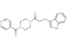 3-[3-(4-isonicotinoyl-1-piperazinyl)-3-oxopropyl]-1H-indole