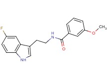 N-[2-(5-fluoro-1H-indol-3-yl)ethyl]-3-methoxybenzamide