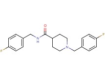 N,1-bis(4-fluorobenzyl)-4-piperidinecarboxamide