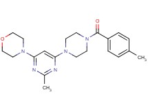 4-{2-methyl-6-[4-(4-methylbenzoyl)-1-piperazinyl]-4-pyrimidinyl}morpholine