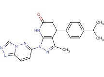 4-(4-isopropylphenyl)-3-methyl-1-[1,2,4]triazolo[4,3-b]pyridazin-6-yl-1,4,5,7-tetrahydro-6H-pyrazolo[3,4-b]pyridin-6-one