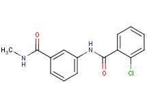 2-chloro-N-{3-[(methylamino)carbonyl]phenyl}benzamide