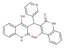 3,3'-(3-pyridinylmethylene)bis(4-hydroxy-2(1H)-quinolinone)