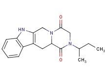 2-sec-butyl-2,3,6,7,12,12a-hexahydropyrazino[1',2':1,6]pyrido[3,4-b]indole-1,4-dione