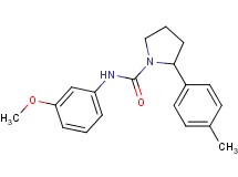N-(3-methoxyphenyl)-2-(4-methylphenyl)-1-pyrrolidinecarboxamide