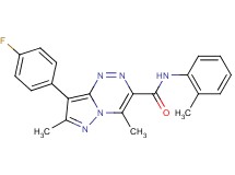 8-(4-fluorophenyl)-4,7-dimethyl-N-(2-methylphenyl)pyrazolo[5,1-c][1,2,4]triazine-3-carboxamide