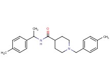 1-(4-methylbenzyl)-N-[1-(4-methylphenyl)ethyl]-4-piperidinecarboxamide