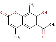 6-acetyl-7-hydroxy-4,8-dimethyl-2H-chromen-2-one