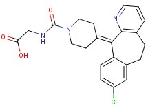 N-{[4-(8-chloro-5,6-dihydro-11H-benzo[5,6]cyclohepta[1,2-b]pyridin-11-ylidene)-1-piperidinyl]carbonyl}glycine