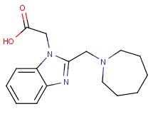 [2-(1-azepanylmethyl)-1H-benzimidazol-1-yl]acetic acid