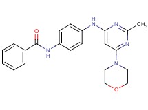 N-(4-{[2-methyl-6-(4-morpholinyl)-4-pyrimidinyl]amino}phenyl)benzamide