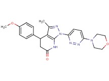 4-(4-methoxyphenyl)-3-methyl-1-[6-(4-morpholinyl)-3-pyridazinyl]-1,4,5,7-tetrahydro-6H-pyrazolo[3,4-b]pyridin-6-one