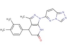 4-(3,4-dimethylphenyl)-3-methyl-1-[1,2,4]triazolo[4,3-b]pyridazin-6-yl-1,4,5,7-tetrahydro-6H-pyrazolo[3,4-b]pyridin-6-one