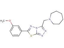 3-(1-azepanylmethyl)-6-(3-methoxyphenyl)[1,2,4]triazolo[3,4-b][1,3,4]thiadiazole