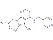 7-isobutyl-5,6-dimethyl-N-(4-pyridinylmethyl)-7H-pyrrolo[2,3-d]pyrimidin-4-amine