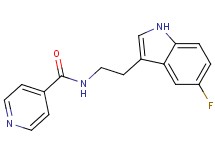 N-[2-(5-fluoro-1H-indol-3-yl)ethyl]isonicotinamide