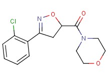 4-{[3-(2-chlorophenyl)-4,5-dihydro-5-isoxazolyl]carbonyl}morpholine