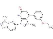 4-(3-ethoxyphenyl)-3-methyl-1-(3-methyl[1,2,4]triazolo[4,3-b]pyridazin-6-yl)-1,4,5,7-tetrahydro-6H-pyrazolo[3,4-b]pyridin-6-one