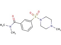 N,N-dimethyl-3-[(4-methyl-1-piperazinyl)sulfonyl]benzamide