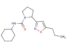 N-cyclohexyl-2-(5-propyl-3-isoxazolyl)-1-pyrrolidinecarboxamide