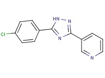 3-[5-(4-chlorophenyl)-1H-1,2,4-triazol-3-yl]pyridine